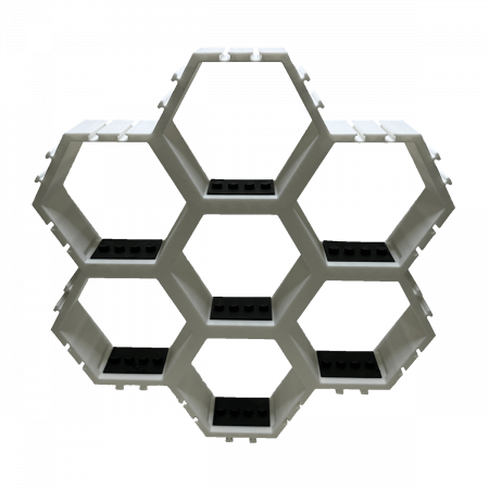 Suport Modular Hexagonal pentru figurine LEGO, 7 camere [1]