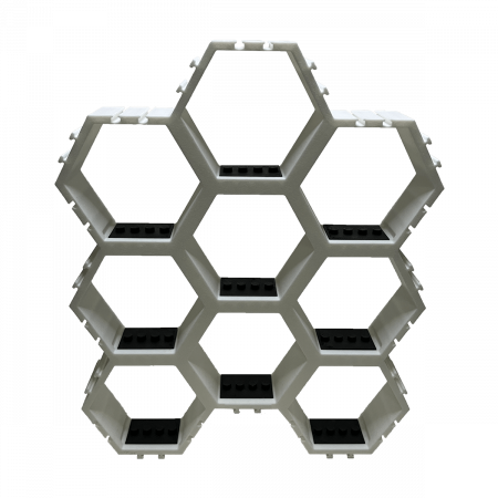 Suport Modular Hexagonal pentru figurine LEGO, 9 camere [1]
