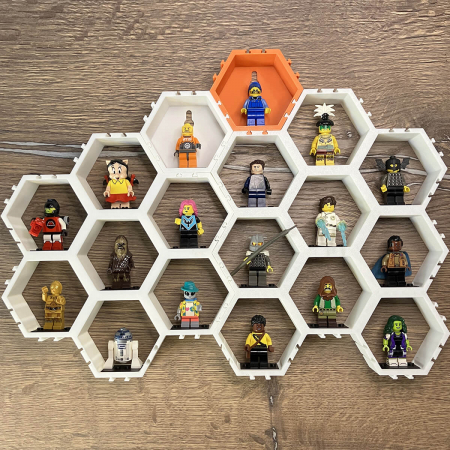 Suport Modular Hexagonal pentru figurine LEGO, 9 camere [5]