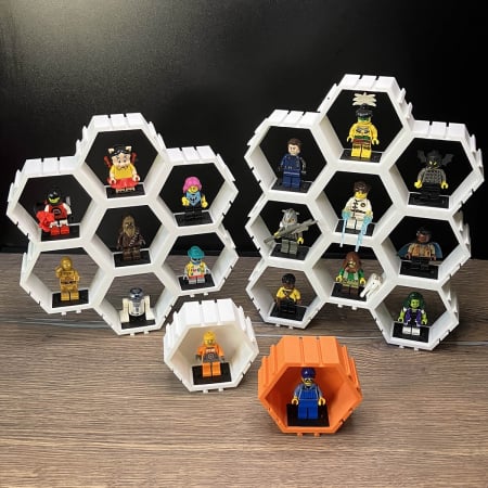 Suport Modular Hexagonal pentru figurine LEGO, 9 camere [3]