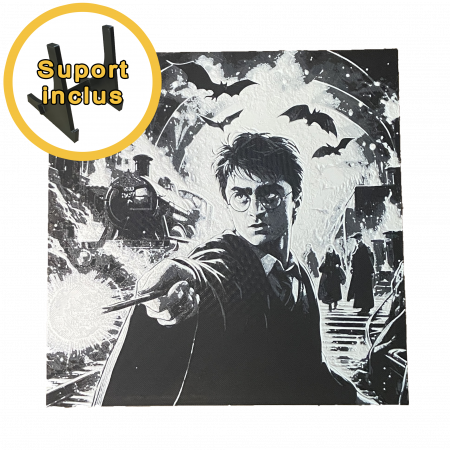 Tablou 3D Harry Potter HueForge - Decor Magic Hogwarts | Imprimare 3D cu Vibe Fantasy | Cadou pentru Poterheads (20x20 cm) [3]