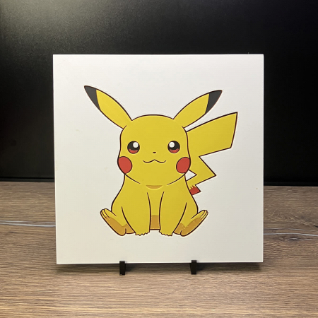 Tablouri 3D - Tablou 3D Pikachu HueForge - Decor Pokémon pentru Camera Copiilor | Imprimare 3D Calitativă | Cadou Fanilor Pokémon (20x20 cm)