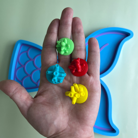 Tavă Senzorială Lumea Sirenelor - Set cu 12 Accesorii Tematice [4]