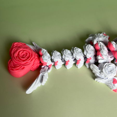 Rosa – Zigluț Dragonul Trandafirilor, Jucărie Flexibilă & Articulată, 27 cm [1]