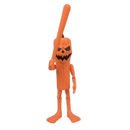 Thug Tung Sahur de Halloween - Italian Brain Rot - Jucarie 3D Articulata, Plastic [5]