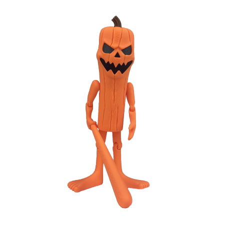 Italian BrainRot - Thug Tung Sahur de Halloween - Italian Brain Rot - Jucarie 3D Articulata, Plastic