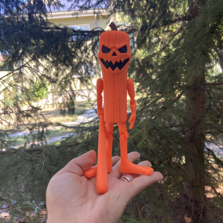 Thug Tung Sahur de Halloween - Italian Brain Rot - Jucarie 3D Articulata, Plastic [1]