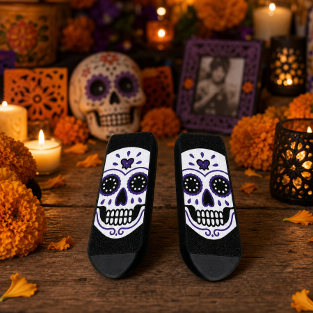 Fidgets & Antistres - Violet Skull - KickFlip Fidget