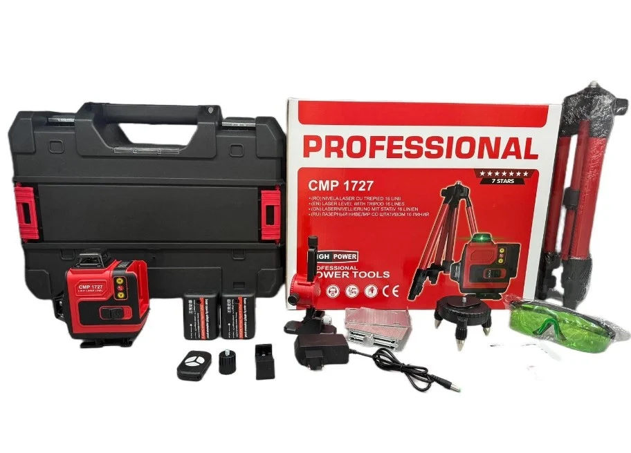 * OFERTA * Nivela Laser cu Trepied 16 Linii, 25m, Display LCD, Timp de Nivelare ≤ 5s, ±0.2 mm/1m, Profesional, CAMPION PROFESIONAL CMP1727 [2]