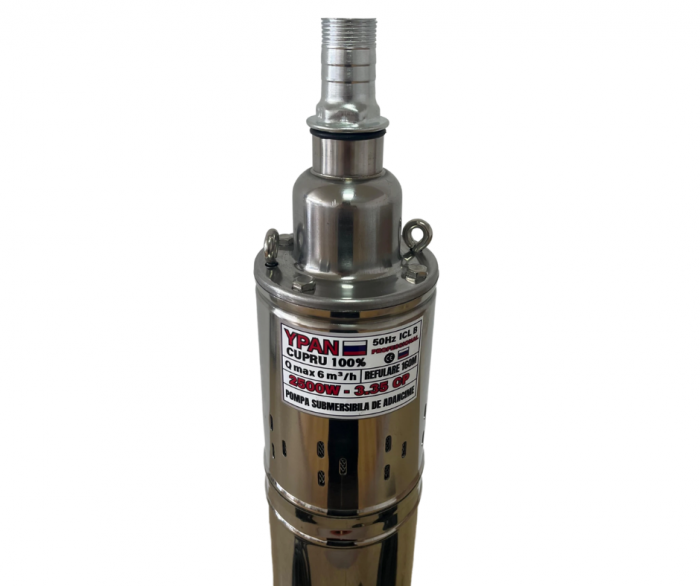 * FURTUN CADOU * POMPA SUBMERSIBILA 6000L/ORA 2500W 160M REFULARE CABLU 20 METRI URAL Professional + Furtun 50 Metri silicon [4]