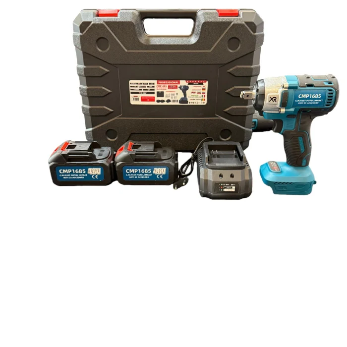 *1+1 GRATIS* Bormasina Pistol cu impact 48V 10Ah , cu 2 acumulatori si 25 accesorii CAMPION PROFESSIONAL [2]
