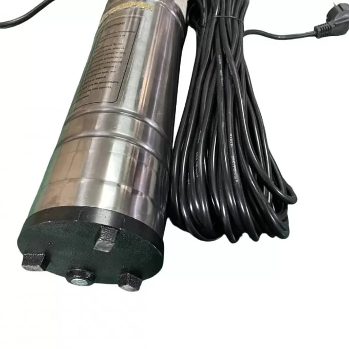 *100% CUPRU* 5000L/Ora Pompa tun submersibila inox 1500W CAMPION 5m3/ora, 160 metri refulare, consum redus, racord inclus 20M [3]