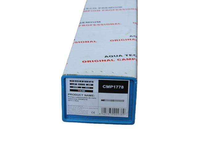 12.000L/H Pompa submersibila de mare adancime AQUA TECH 4SDM3/16, 16 turbine, Inaltime refulare 250m, 30m cablu, CMP1778 [3]