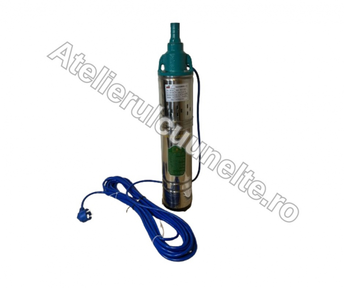 1500W Pompa submersibila cu melc AQUAMANN Premium, cablu 12 metri CUPRU MASIV [2]