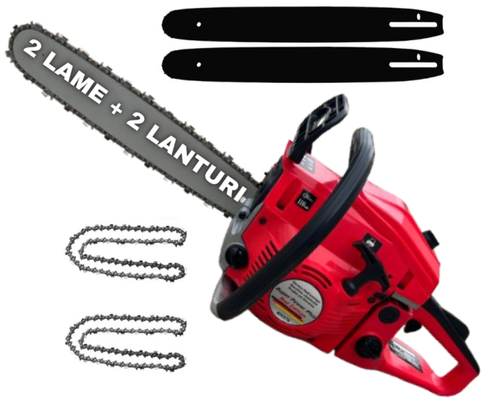 *BLACK-FRIDAY*Pachet Motofierastrau pe benzina ( drujba ), SuperPower, 8.8CP, 58cmc, 2 lame si 2 lanturi [1]
