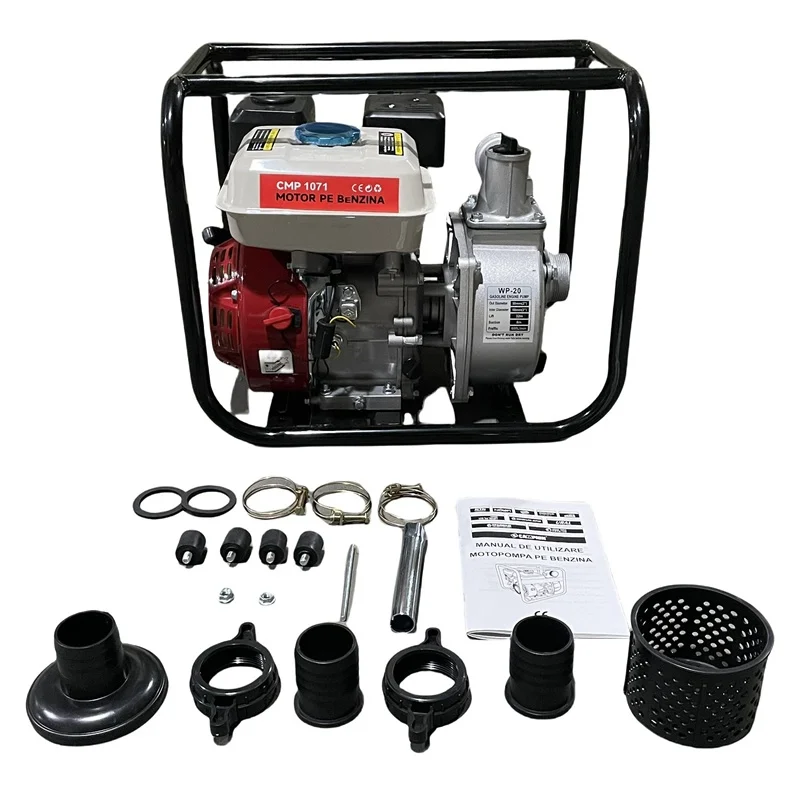 *8.5CP* Motopompa benzina 2 toli inch, 3600rpm, 200cmc, 4 timpi, 30m inaltime, Campion [3]