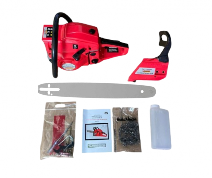 8.8 CP Super Power Plus Red Editon Drujba pe Benzina Motofierastrau LAMA si LANT 40 CM [4]