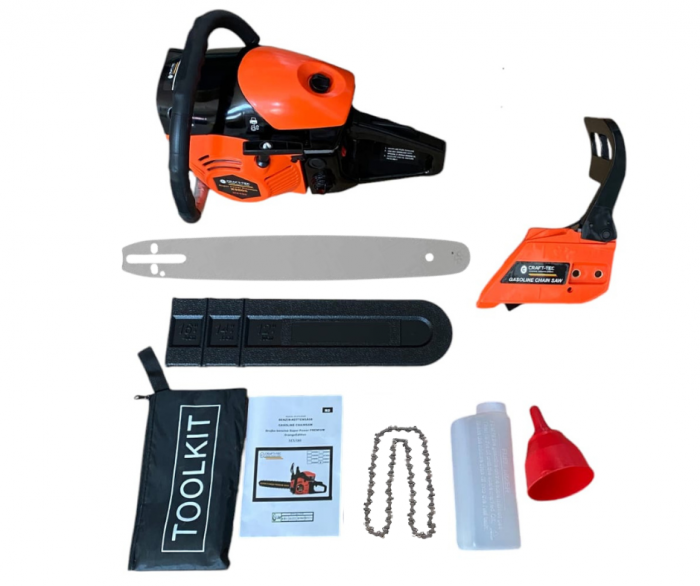 9.8 CP  Craft-Tec  X9800 Drujba pe Benzina Motofierastrau LAMA si LANT 40 CM  Super Power PREMIUM [4]