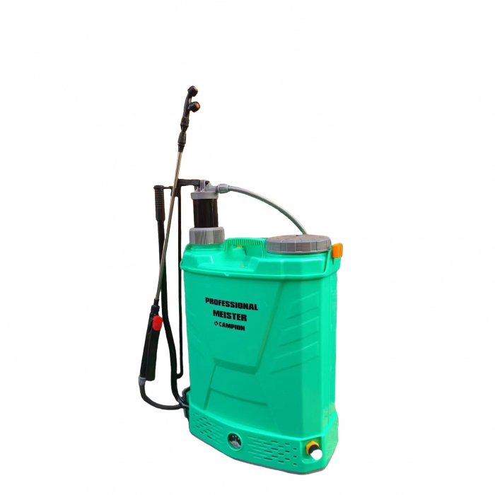 Pompa de stropit electrica CAMPION, 2 in 1, manuala si electrica, 16 L, acumulator, 6 BAR, regulator, accesorii incluse [2]