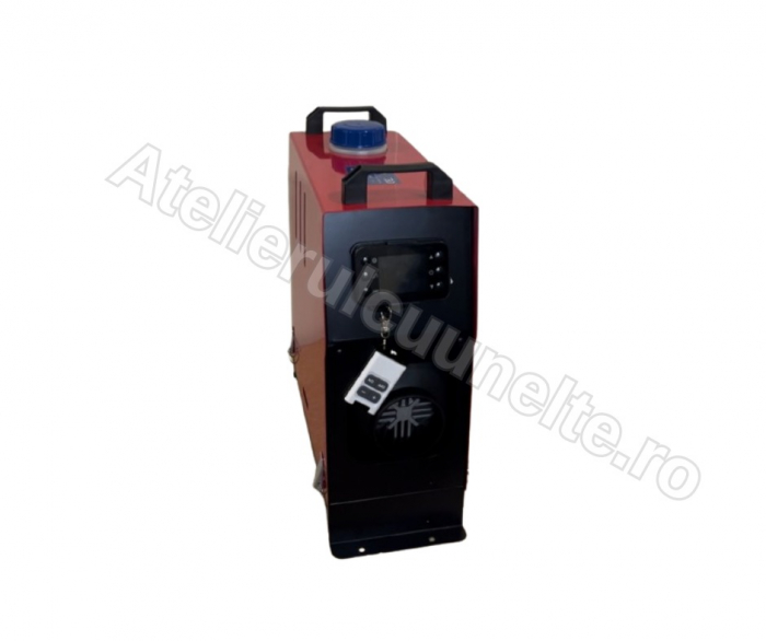 Aeroterma pe motorina portabila SLIM 9KW Incalzitor 3 in 1 cu telecomanda,evacuare termostat, 12V 24V 220V [2]
