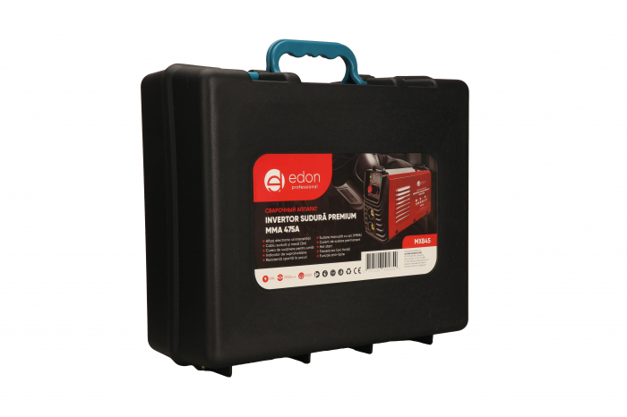 Aparat sudura tip Invertor 475Ah MMA EDON afisaj electronic CABLURI SI MASCA + Valiza Transport [7]