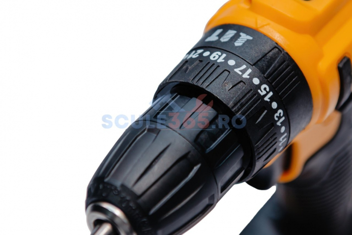 Masina de gaurit si insurubat cu percutie 120 piese, 48v, 2 acumulatori, trusa, incarcator inclus, bormasina autofiletanta 8AH, 1300rpm, Campion CMP1663 [6]