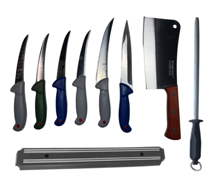 *CALITATE GERMANA* Set Complet de Cuțite pentru Macelarie Profesionale   - 9 PIESE [2]