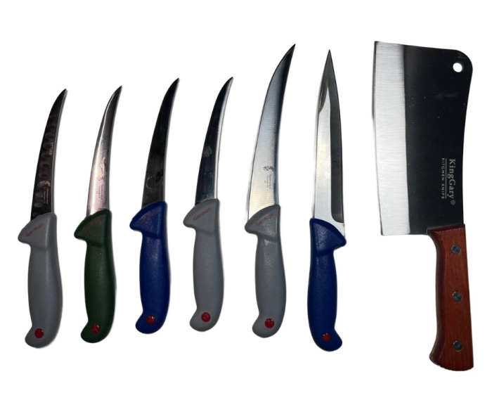 *CALITATE GERMANA* Set Complet de Cuțite pentru Macelarie Profesionale   - 7 PIESE [2]