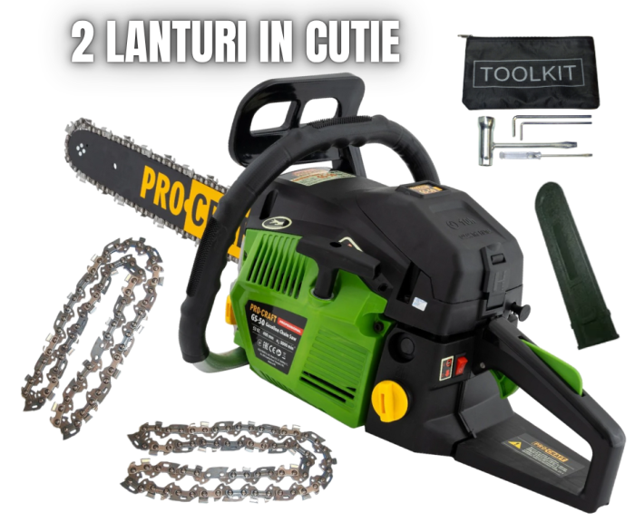 DRUJBA PROCRAFT GERMANY GS-50, 4CP, 8000 RPM, 52CC MODEL NOU [1]