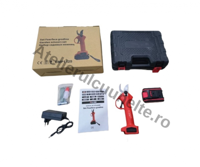 Foarfeca de gradina Electrica CAMPION cu ACUMULATOR de 36V si 5 Ah [2]