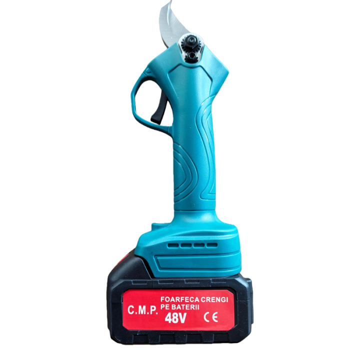 Foarfeca electrica cu 2 acumulatori 48V x 10 AH, pentru gradina, diametru taiere 27mm, Valiza, profesional ORIGINAL CAMPION [2]