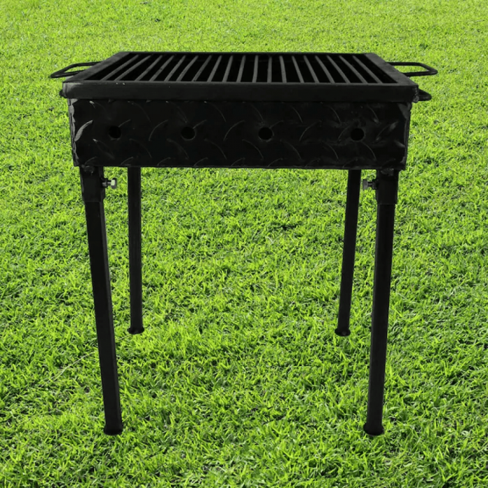 Gratar gradina camping 300x400mm, tabla 1.5mm, picioare demontabile [6]