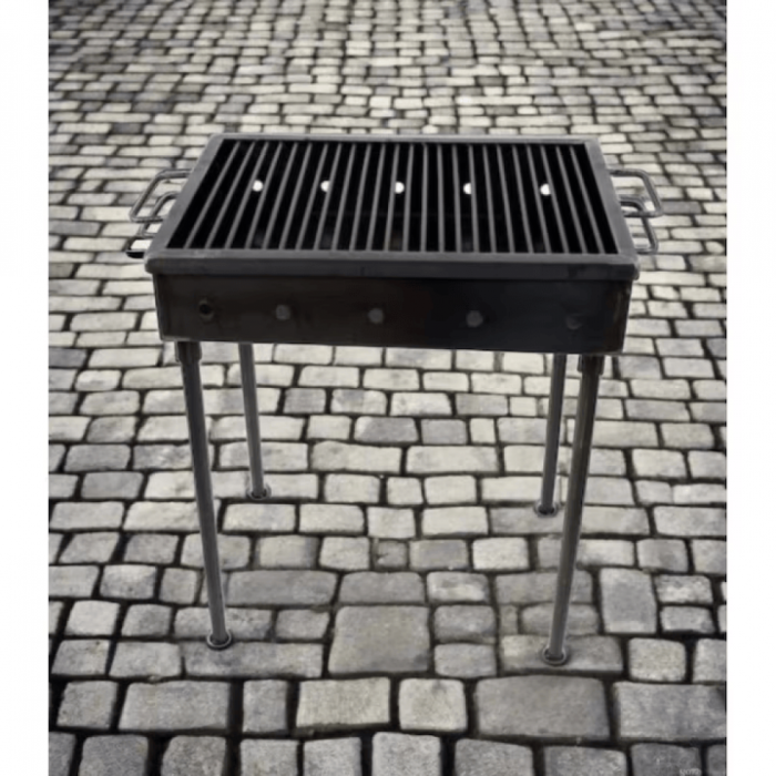 Gratar gradina camping 300x400mm, tabla 1.5mm, picioare demontabile [5]