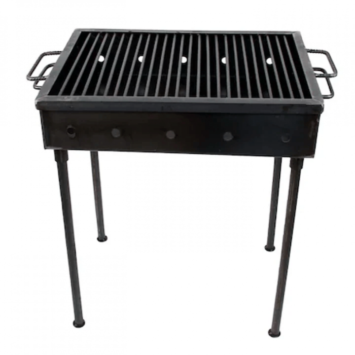 Gratar gradina camping 500x350mm, tabla 1.5mm, picioare demontabile - Copie [3]