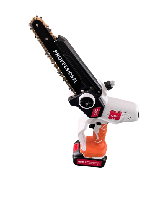 * LAMA 20 CM *Mini drujba electrica cu 2 acumulatori 48V si 10Ah , protectie lama, ungere automata CAMPION PROFESSIONAL [3]