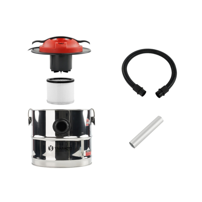 Aspirator cenusa YAMAMOTO YM-18L, 1000W, 18L inox, filtru HEPA [2]