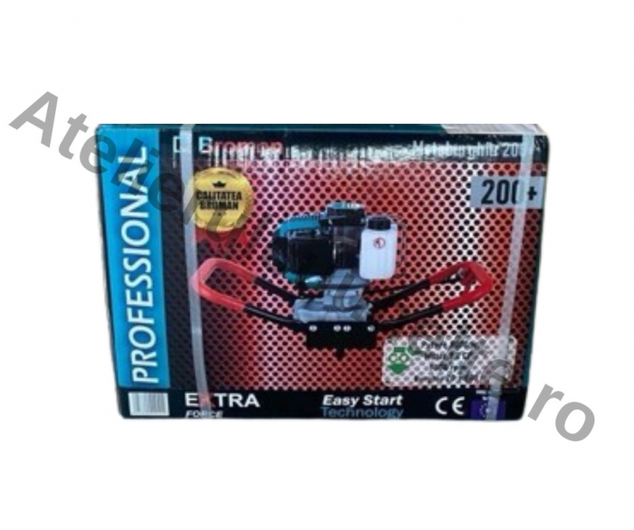Motoburghiu 9.8 CP Broman + 2 BURGHIE 200 si 300mm Foreza pamant PREMIUM ! [4]