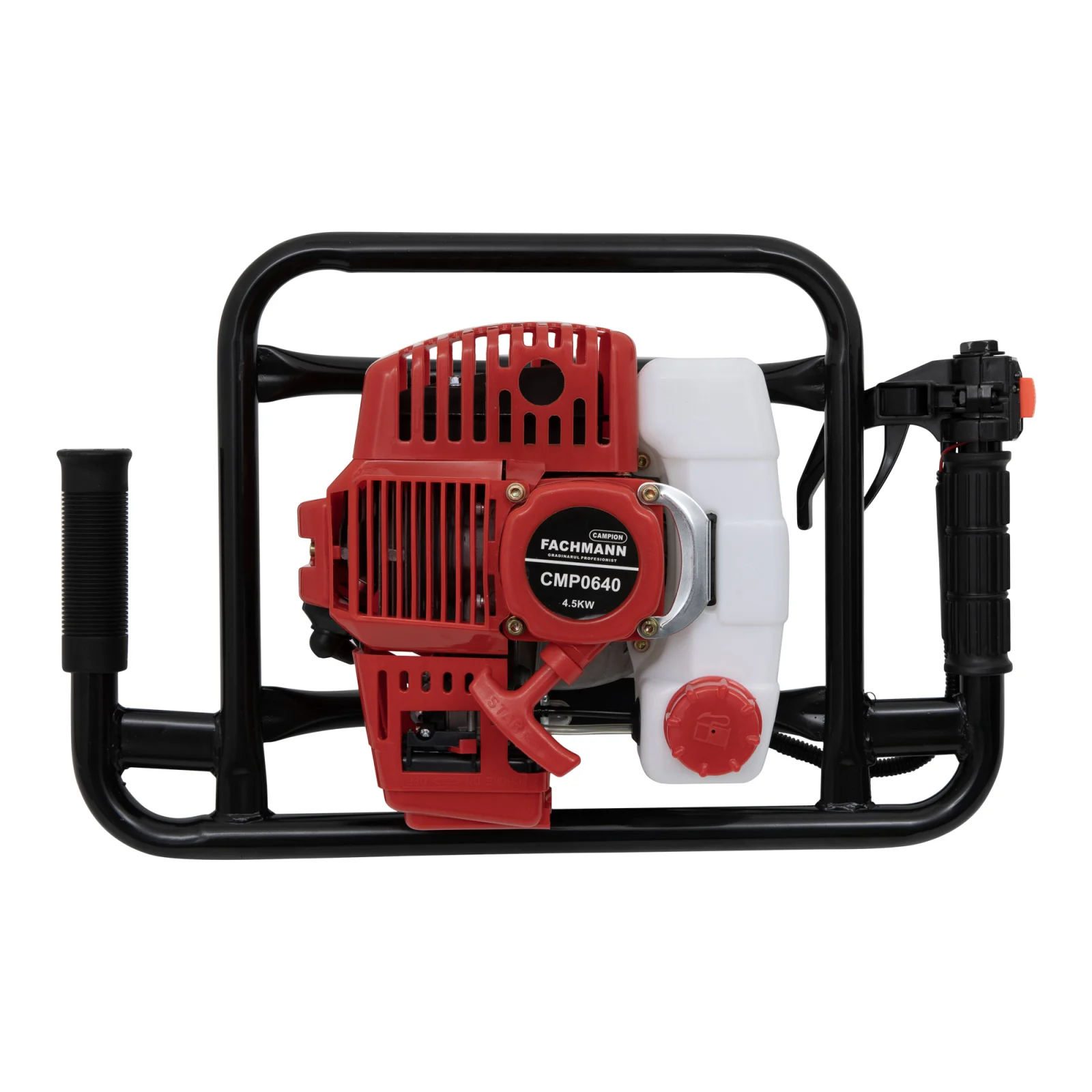Motoburghiu 6 CP pe benzina pentru pamant cu burghiu 150mm inclus Trigo CAMPION Rosu [5]