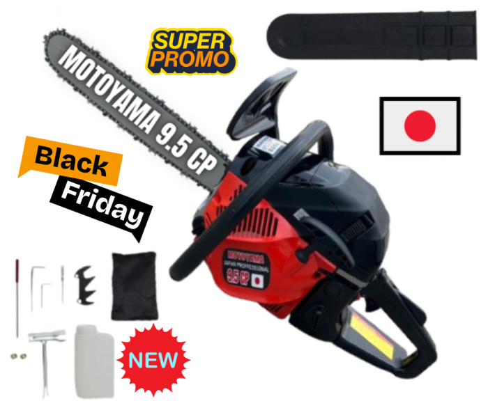 *OFERTA* MOTOYAMA 9.8 CP JAPAN  MOTOFIERASTRAU, DRUJBA PE BENZINA CU LAMA 40 CM PROFFESIONAL [1]
