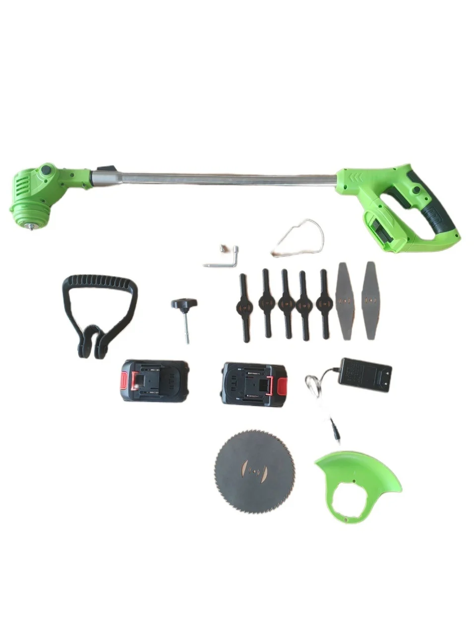 *OFERTA* Trimmer electric pe acumulator Nowa cu roti, 48V, 2 acumulatori 6000mAh, brat telescopic 90-125 cm, diametru taiere 300 mm, 12 componente+ roti de sprijin [2]