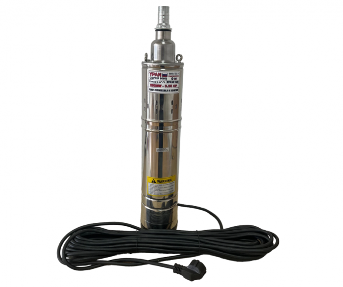 *100% INOX* POMPA SUBMERSIBILA 6000L/ORA 2500W 160M REFULARE CABLU 20 METRI YPAN Professional [2]