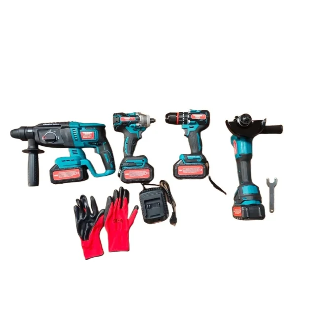 * SET SCULE * PACHET PROFESIONAL 4 SCULE + 2 ACUMULATORI 48V 10AH , FLEX , BORMASINA , IMPACT , ROTOPERCUTOR , PUTERE FARA FIR [2]