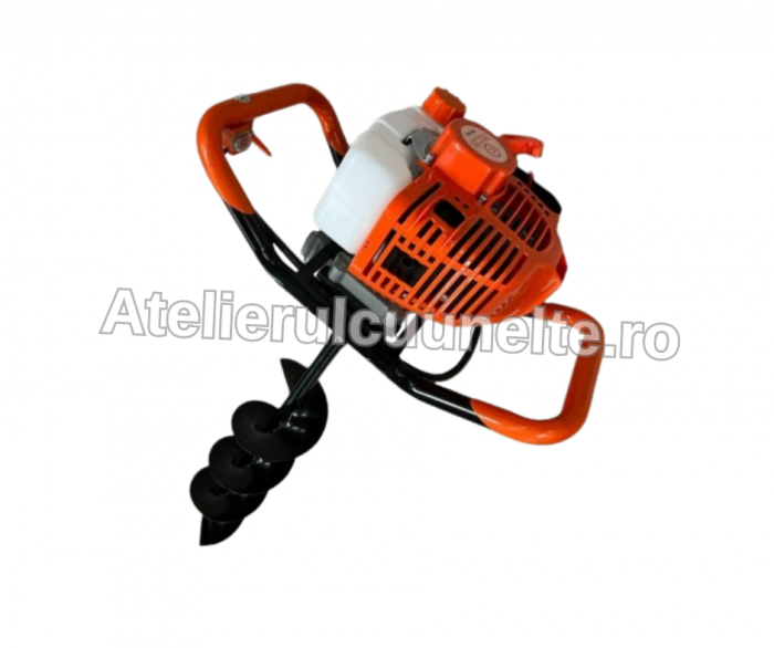 *SUPER PACHET* Motoburghiu + BURGHIU 200MM Craft-tec profesional pentru pamant Motofreza profesionala [3]