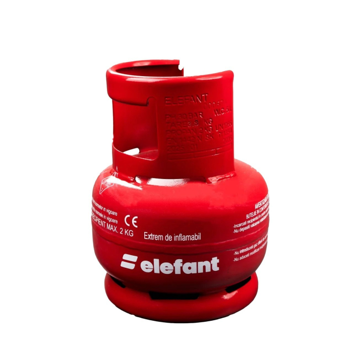 Butelie camping cu arzator din metal cu talpa si guler de protectie pentru conector 5L ELEFANT [3]
