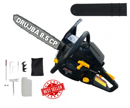 Toate Produsele - 8.5 CP Drujba pe Benzina Motofierastrau Campion CMP1312 , 52 CMC, LAMA 40 CM PROFFESIONAL
