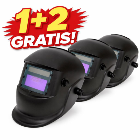 Aparate Sudură și Invertoare - 1 + 2 GRATIS Masca Sudura Automata Heliomata cu Cristale Lichide cu 3 reglaje