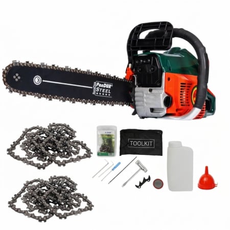 Toate Produsele - * 3 LANTURI INCLUSE * 8.8 CP Drujba pe Benzina Motofierastrau Super Power Plus Red Editon , 52 CMC, LAMA 40 CM PROFFESIONAL + 3 lanturi incluse