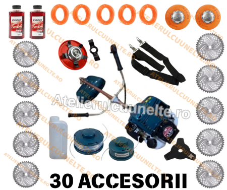 Motocoase pe Benzina - *30 ACCESORII CADOU* 9.8 CP MOTOYAMA JAPAN Motocoasa 4 TIMPI Motocositoare complet echipata PROFFESIONAL
