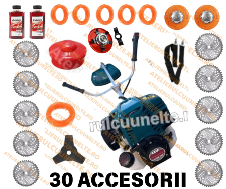 Motocoase pe Benzina - *30 ACCESORII CADOU* Motocoasa URALMASH 9.8 CP Motocositoare 4 TIMPI complet echipata PROFFESIONAL