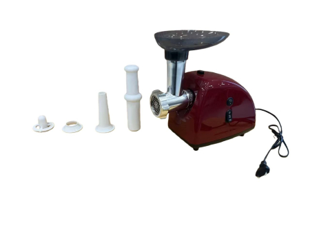 Masini de Tocat - Masina tocat carne electrica 3500W MOTOYAMA JAPAN , 1.2kg/min, 2 site inox, functie reverse, rosie, PROFESSIONAL CMP1796